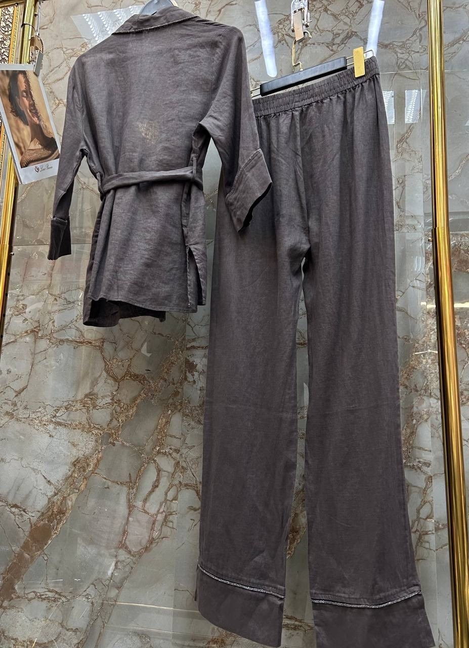 женский атласный шелковый пижамный комплект,шелковые пижамы,пижамы для женщин,шелковый костюм в пижамном стиле в 2026,шелковый домашний костюм