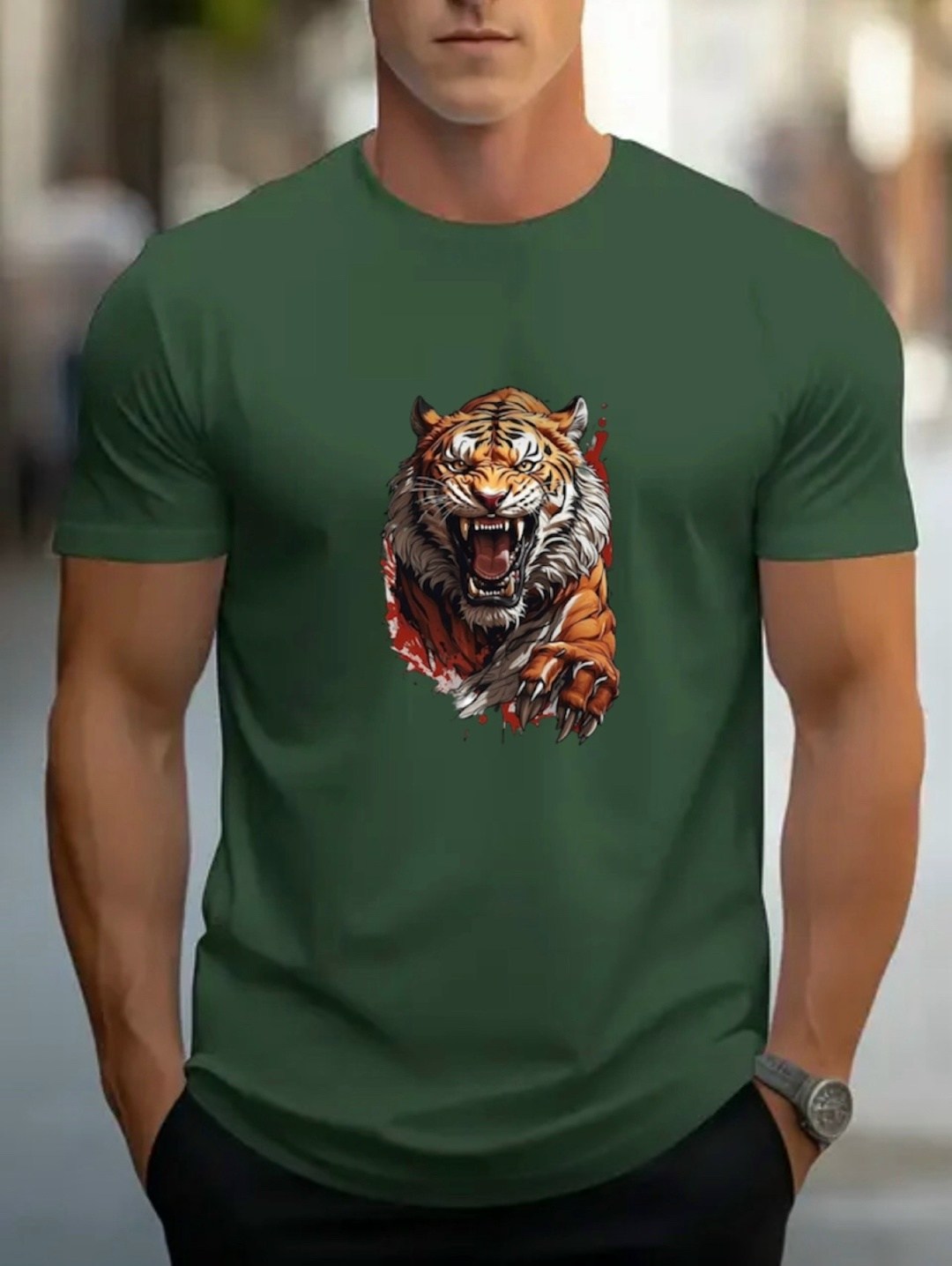 модные мужские футболки,мужская футболка с принтом тигр,футболка мужская с принтом лев,футболка с тигром,футболки модные