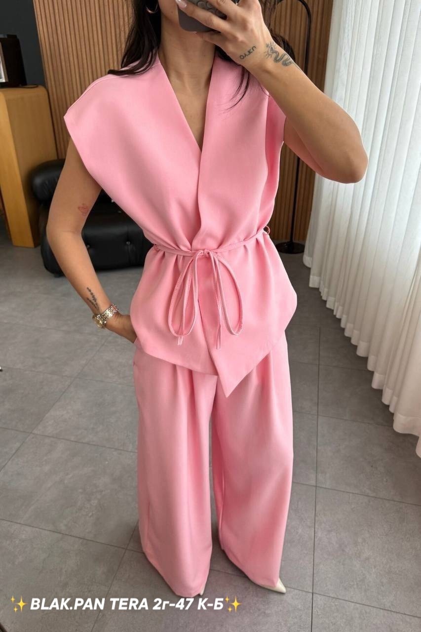 костюм двойка женская,брючный костюм,костюм розовый,летний брючный костюм женский,костюм двойка