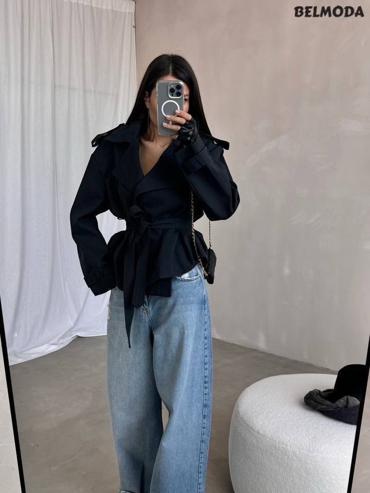 тренч с поясом,женский тренч,куртка повседневная,короткий тренч,плащ женский