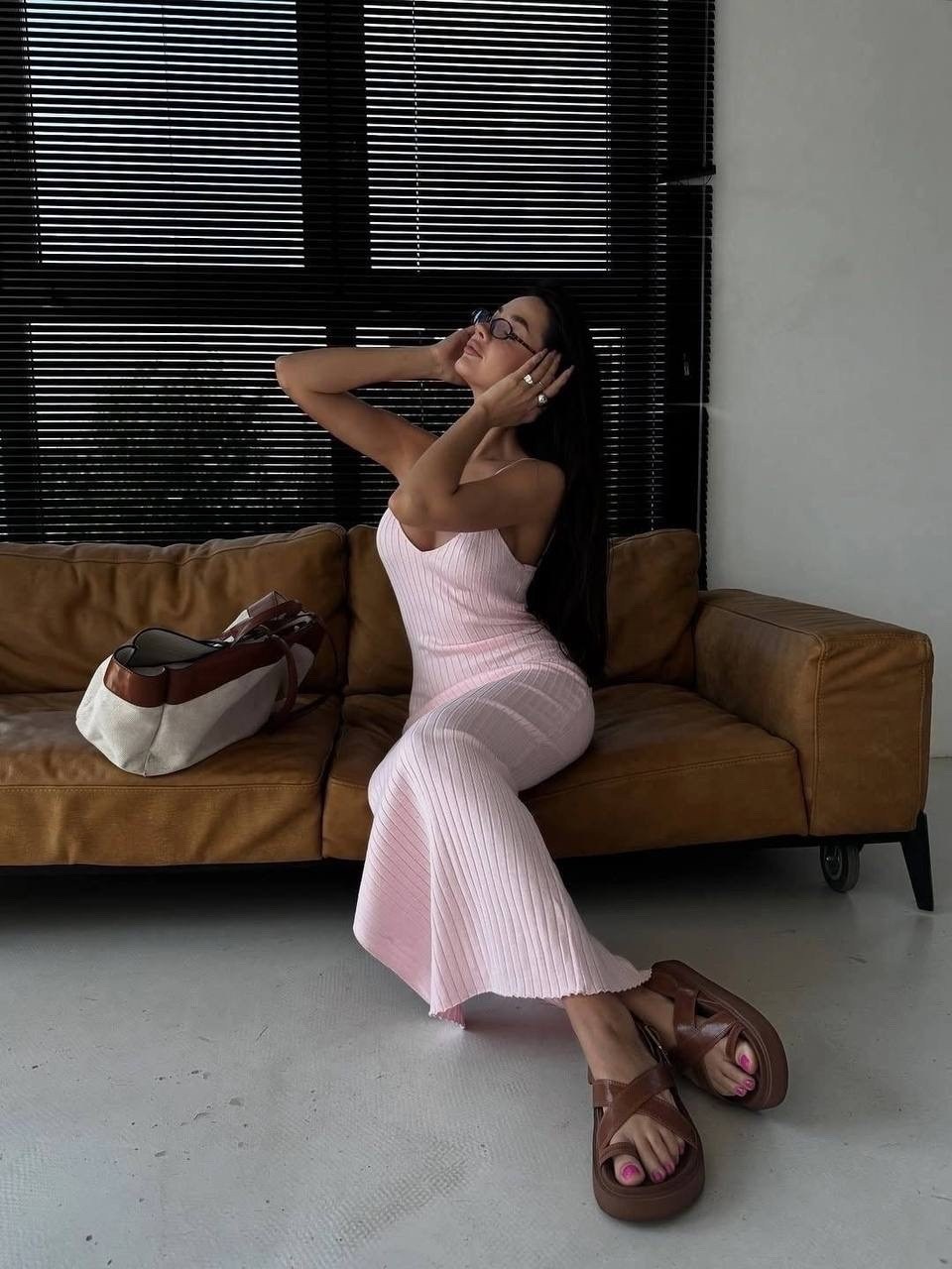 платье лапша летнее,платье вязаное,сарафан вязаный,трикотажное платье,стильное платье