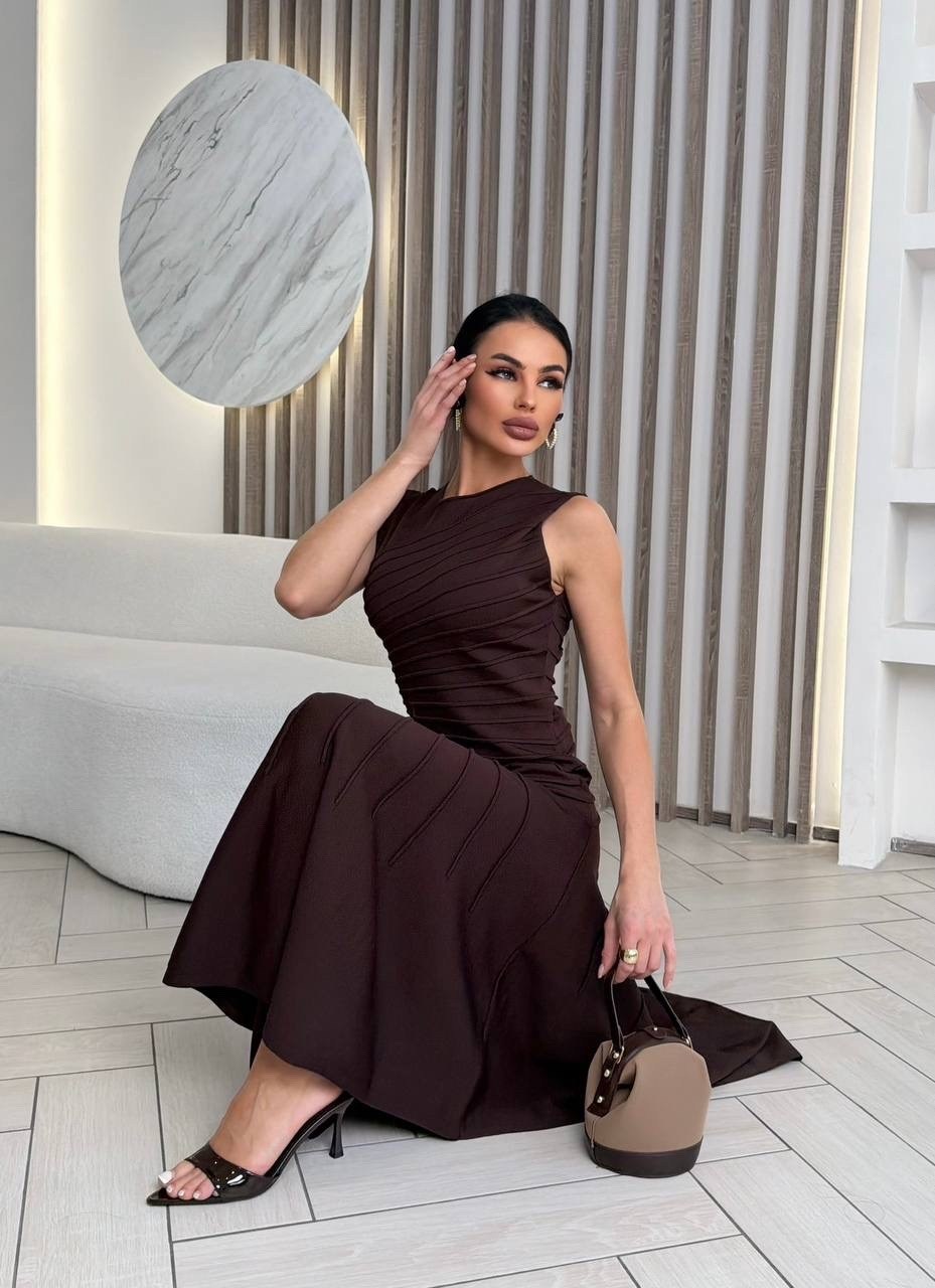 платье,женское платье,платье коричневое,платье миди