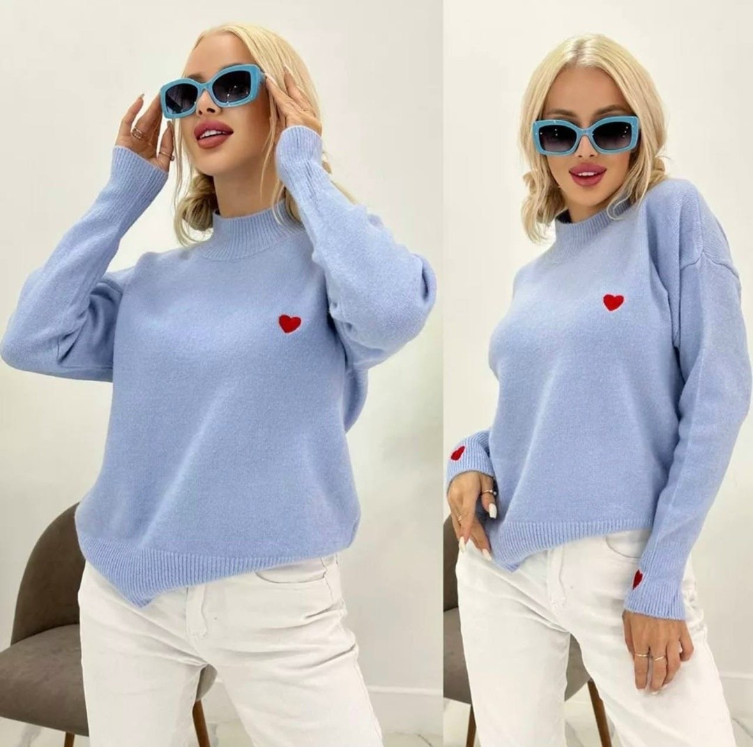 свитер оверсайз с сердечками,свитер с сердечками,джемпер с сердечками,свитер оверсайз сердечки emmiloves,джемпер оверсайз