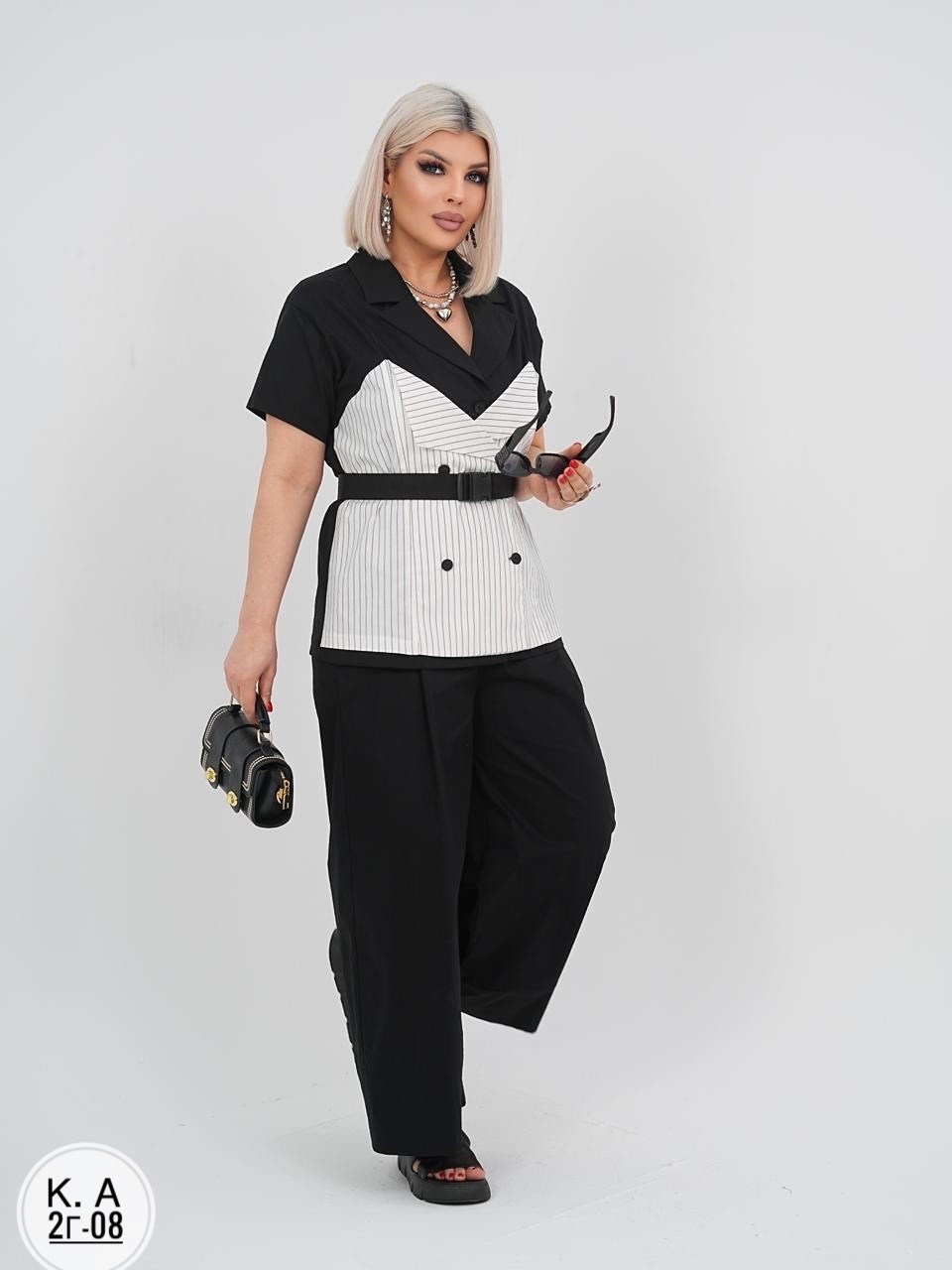 брючный комплект,стильные костюмы,блуза трикотажная,женские жилеты,блуза