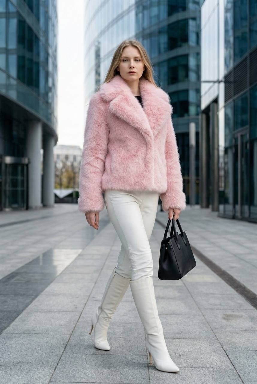 шубка из искусственного меха,розовая шуба,мода модная,ярко розовая шуба