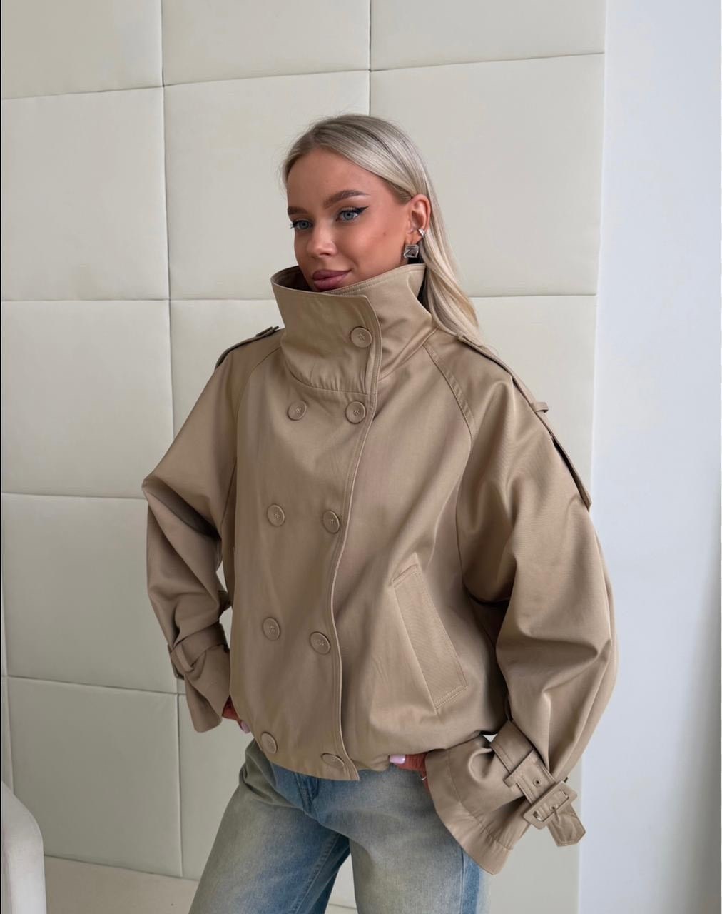 тренч куртка,бежевый тренч,тренч оверсайз,тренч короткий,тренч короткий оверсайз araya