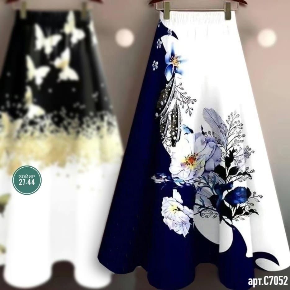 юбка с принтом,юбка с рисунком,женская юбка с принтом,юбка с вышивкой,юбка средней длины