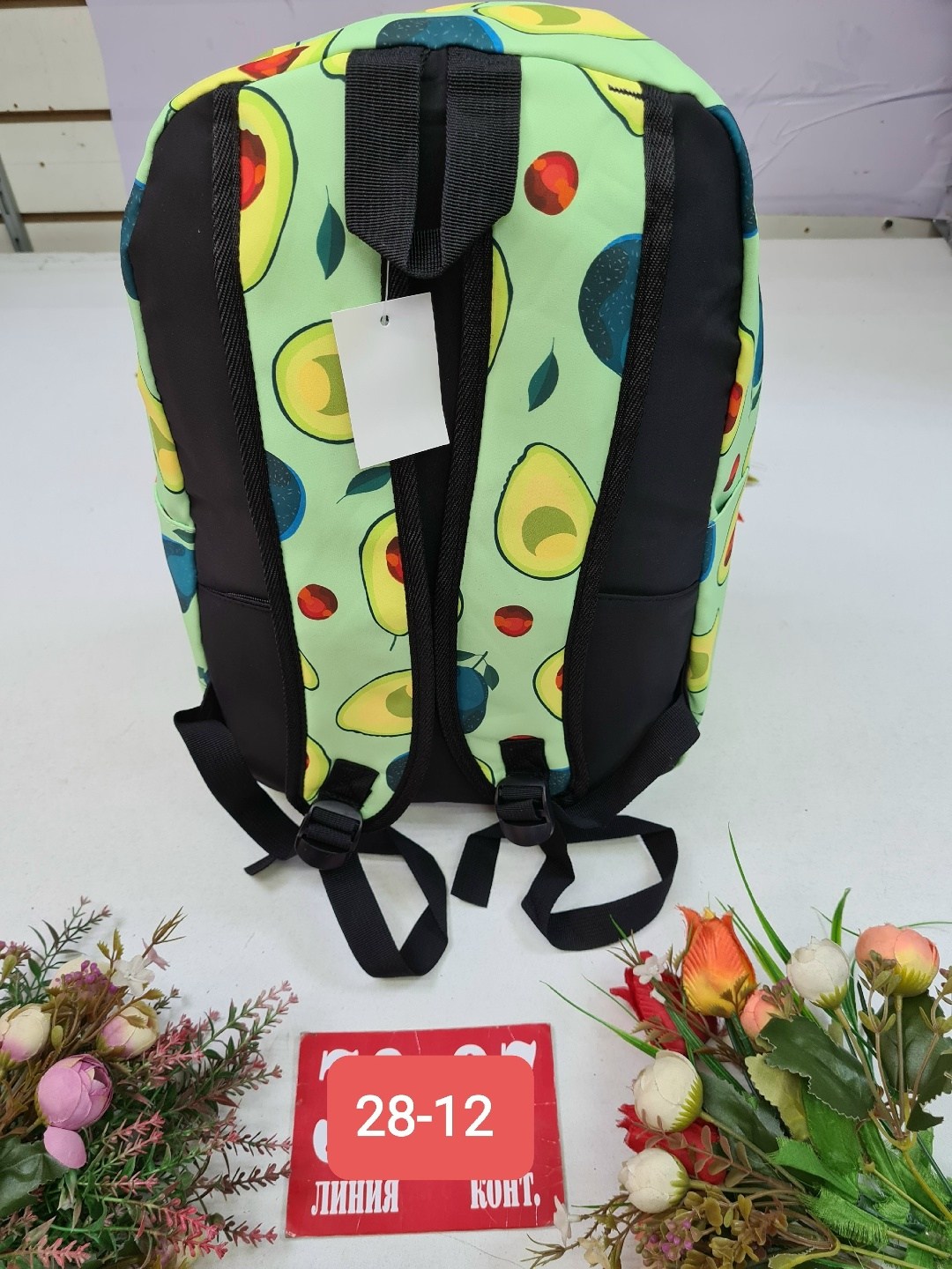 рюкзак,рюкзаки школьные,рюкзак авокадо,рюкзак детский,желый рюкзак с принтом авокадо