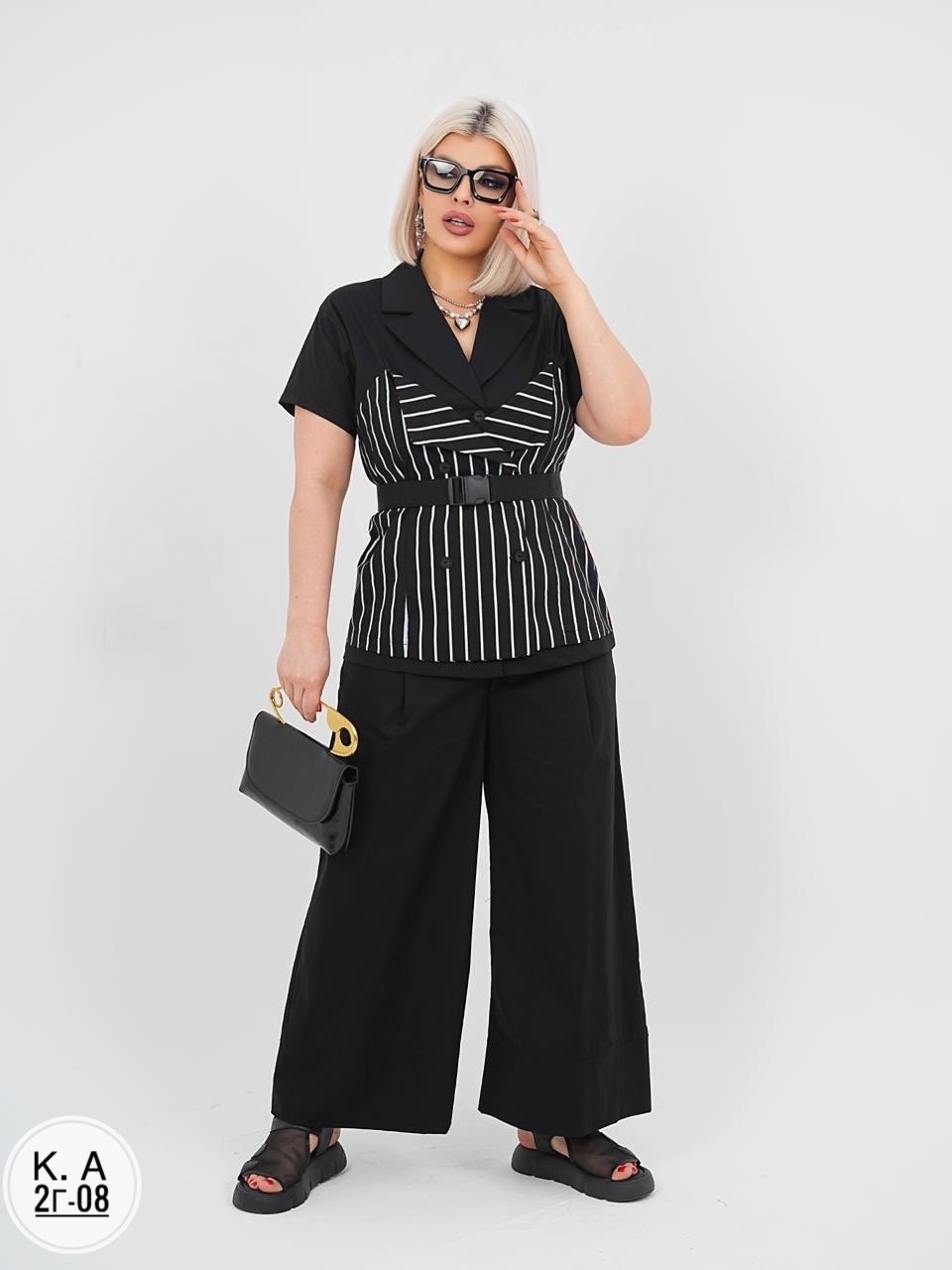 брючный комплект,стильные костюмы,блуза трикотажная,женские жилеты,блуза