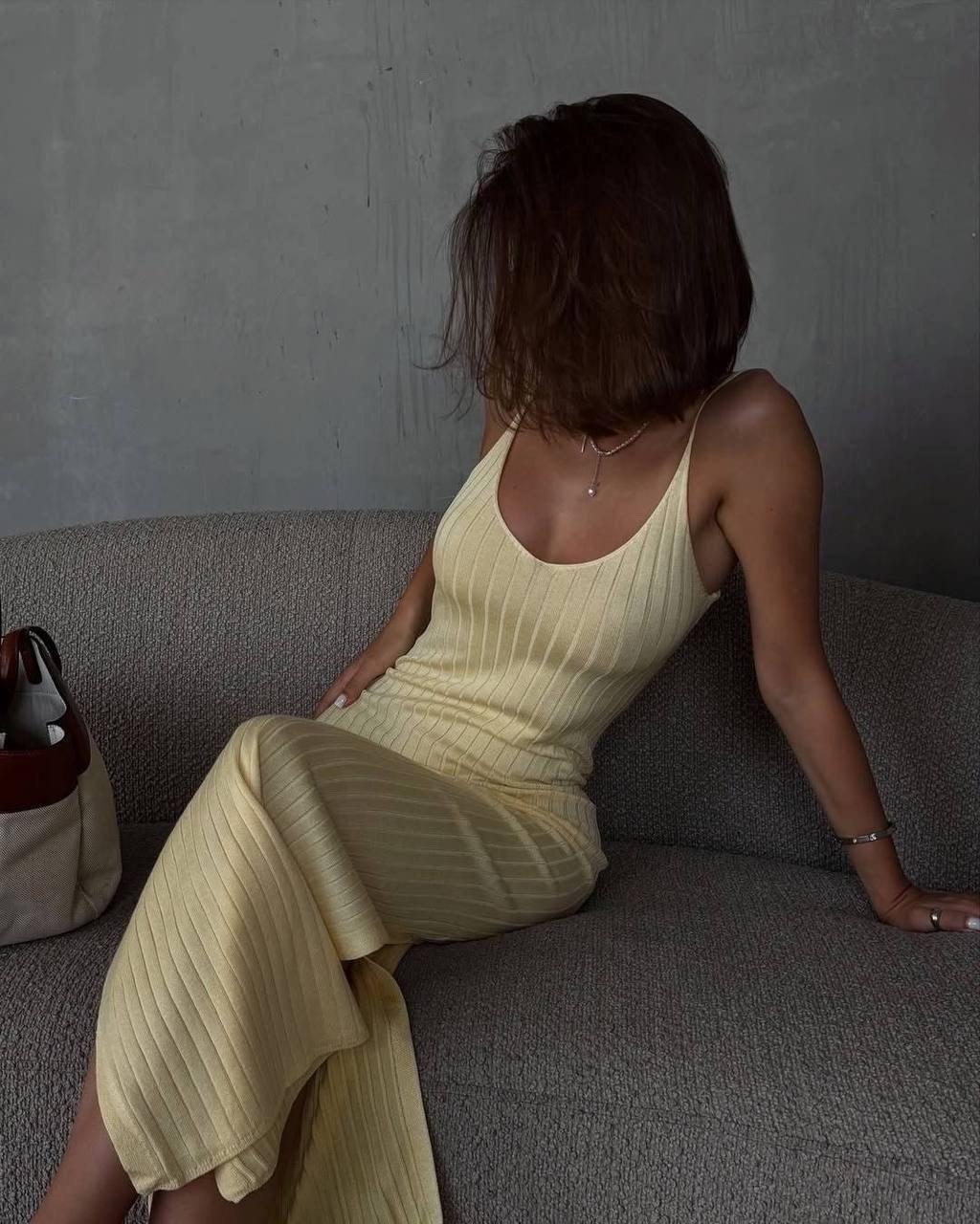 платье лапша летнее,платье вязаное,сарафан вязаный,трикотажное платье,стильное платье