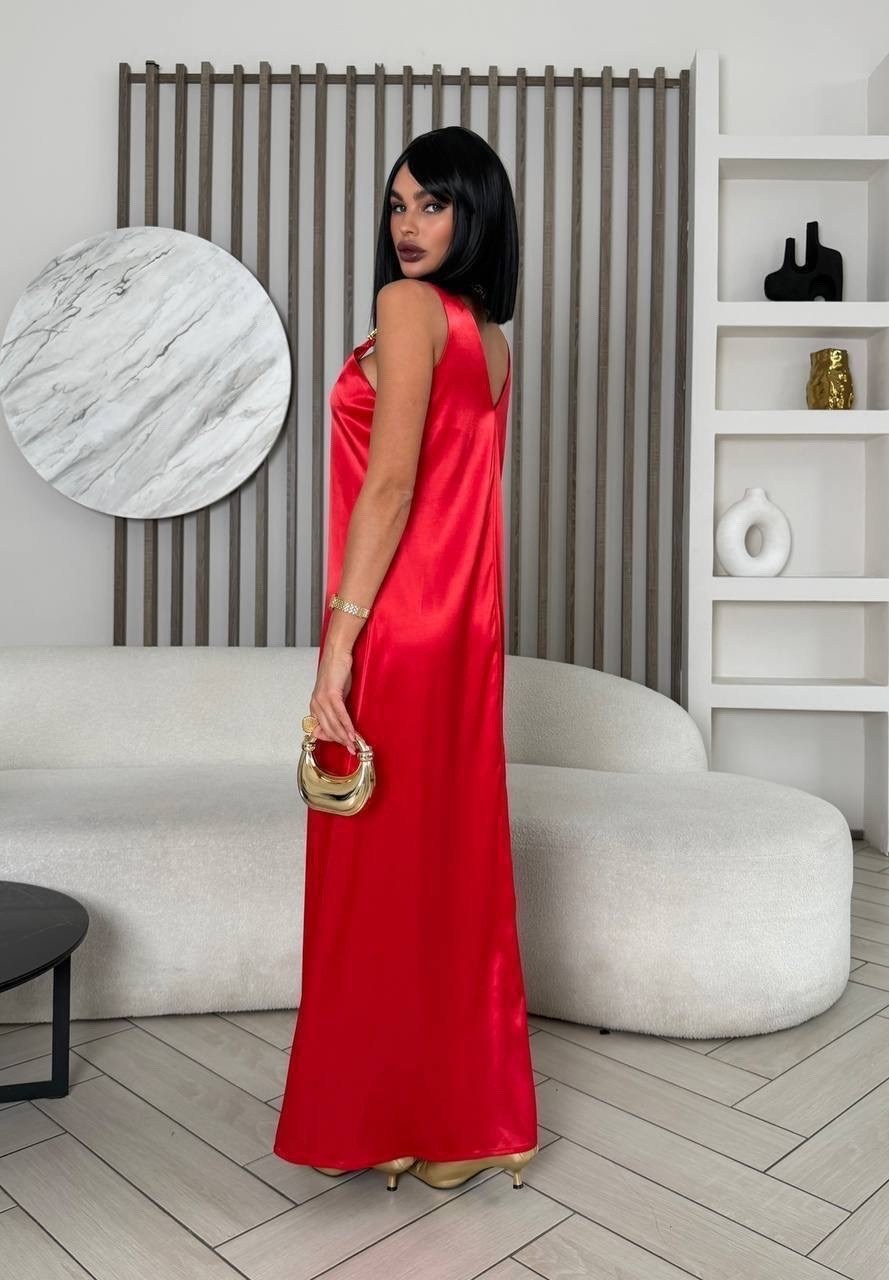 платье сарафан женский,платье женское красное,шелковое платье,шелковое платье комбинация,шелковое платье на бретельках