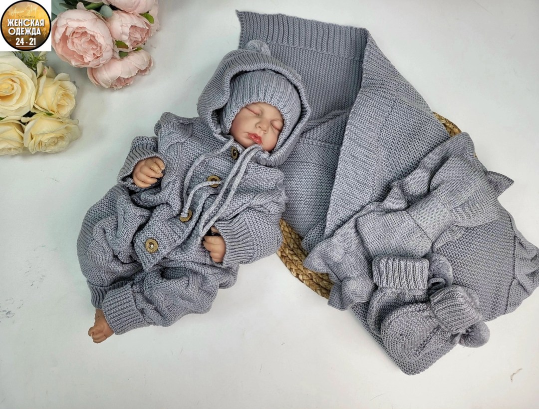 комплект на выписку из 5 предметов,комплект на выписку тося&бося новорожденные,комплект на выписку детский,комплект на выписку,комплект на выписку вязаный 5 предметов молочный