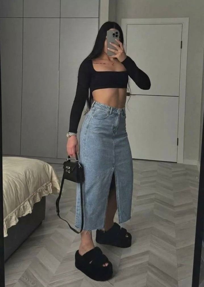 длинная джинсовая юбка,длинная джинсовая юбка с разрезом,юбка джинсовая макси,джинсовая юбка,юбка джинсовая длинная с разрезом bymollimo