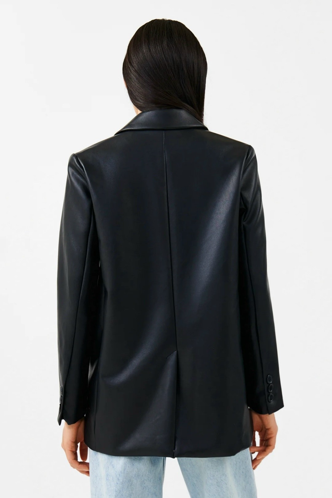 пиджак из экокожи,женский кожаный пиджак,куртка кожаная,пиджак stradivarius черный кожаный,жакет из экокожи