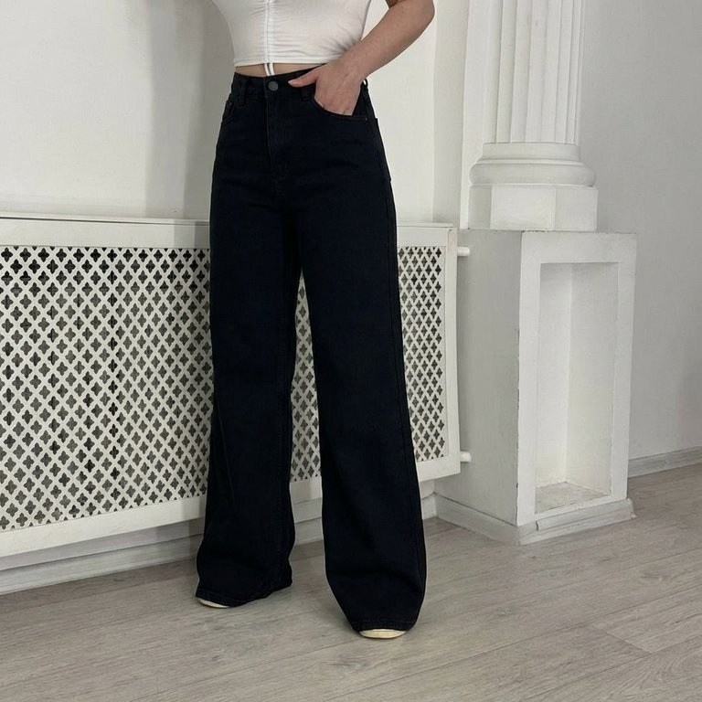 джинсы палаццо,джинсы черные широкие,джинсы чёрные,джинсы широкие,женские джинсы