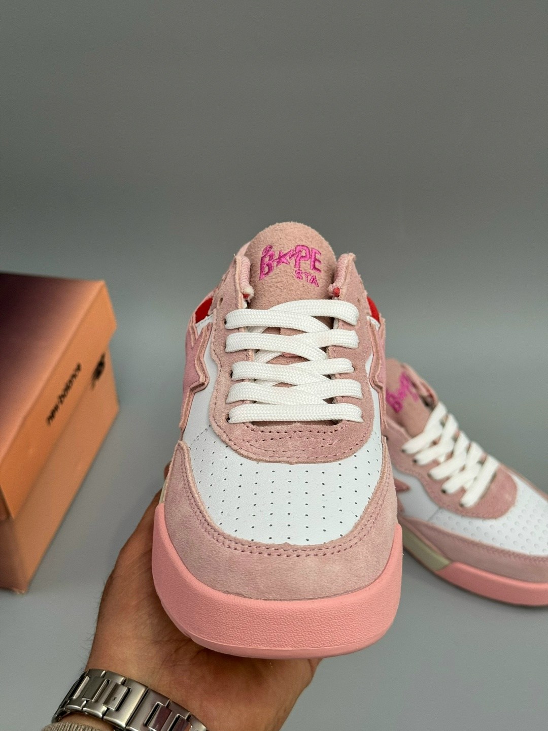 bape кроссовки,кроссовки,женские кроссовки,розовые кроссовки,кроссовки bape sta pink