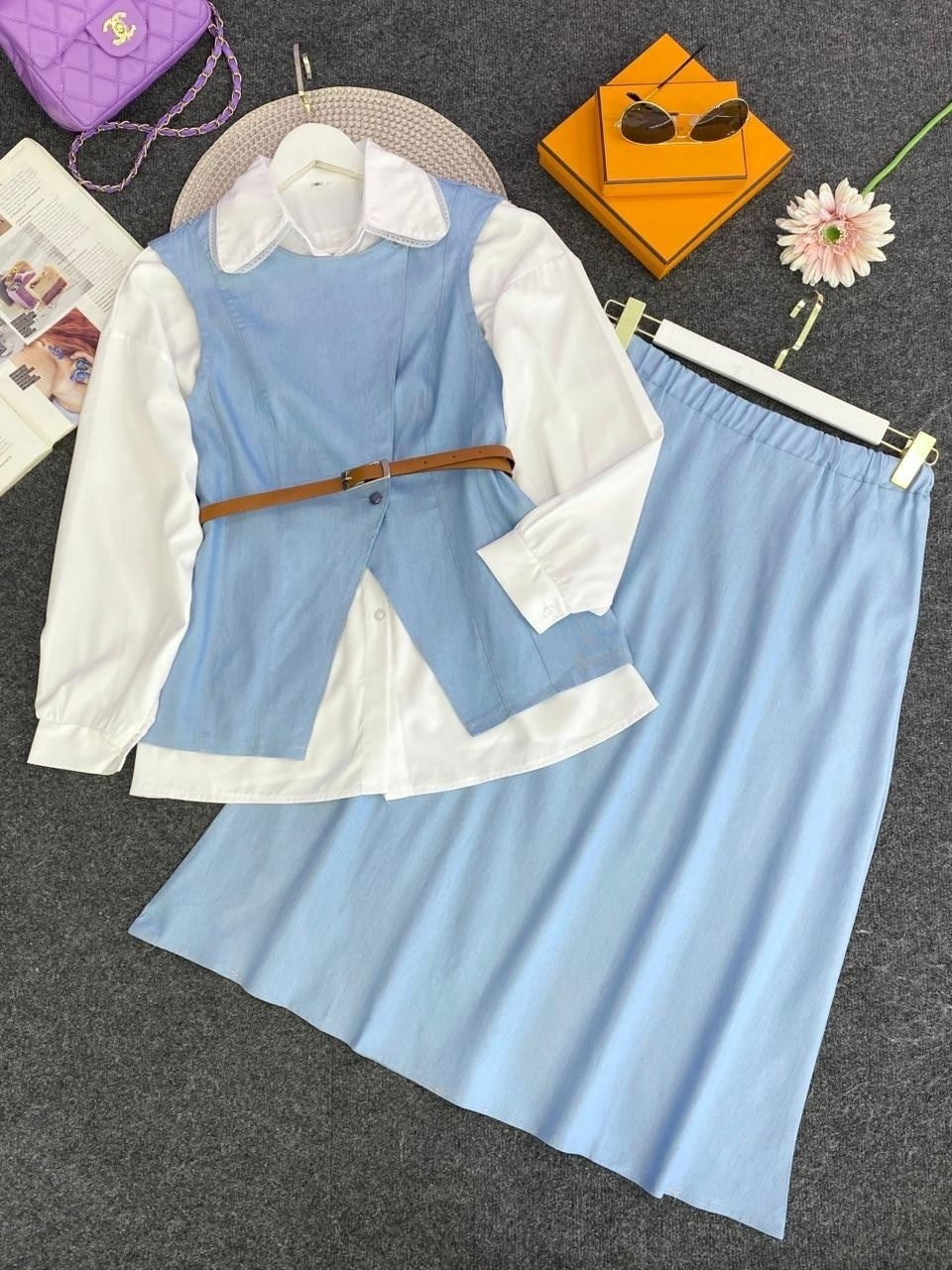 жилет и юбка,стильные наряды,костюм,юбка