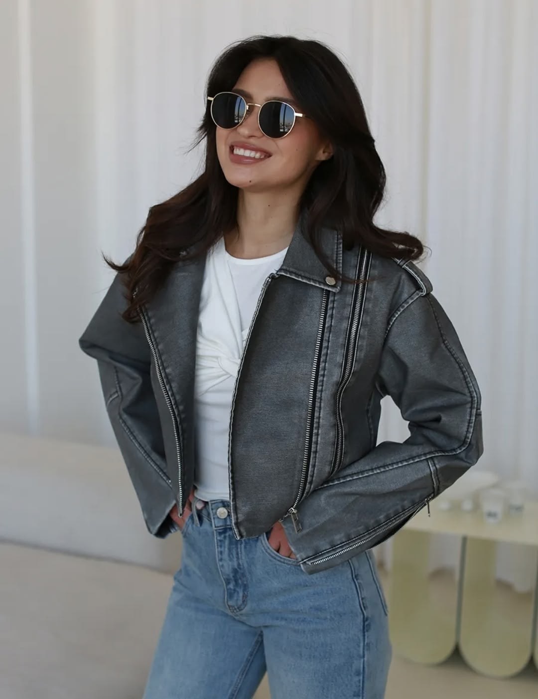 косуха винтажная оверсайз кожаная куртка серая,косуха винтажная,косуха винтажная кожаная куртка серая оверсайз mony,косуха винтажная куртка кожаная oversize серая monyken,кожаная куртка