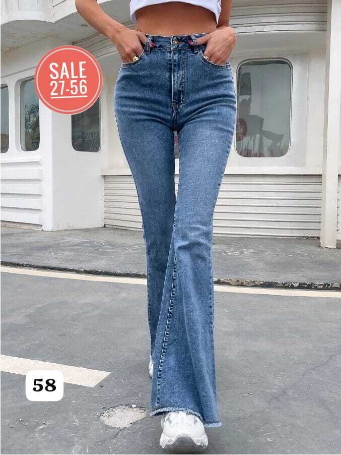 джинсы клеш с высокой талией,женские джинсы клеш,джинсы клеш 2026,голубые джинсы клеш,джинсы клеш