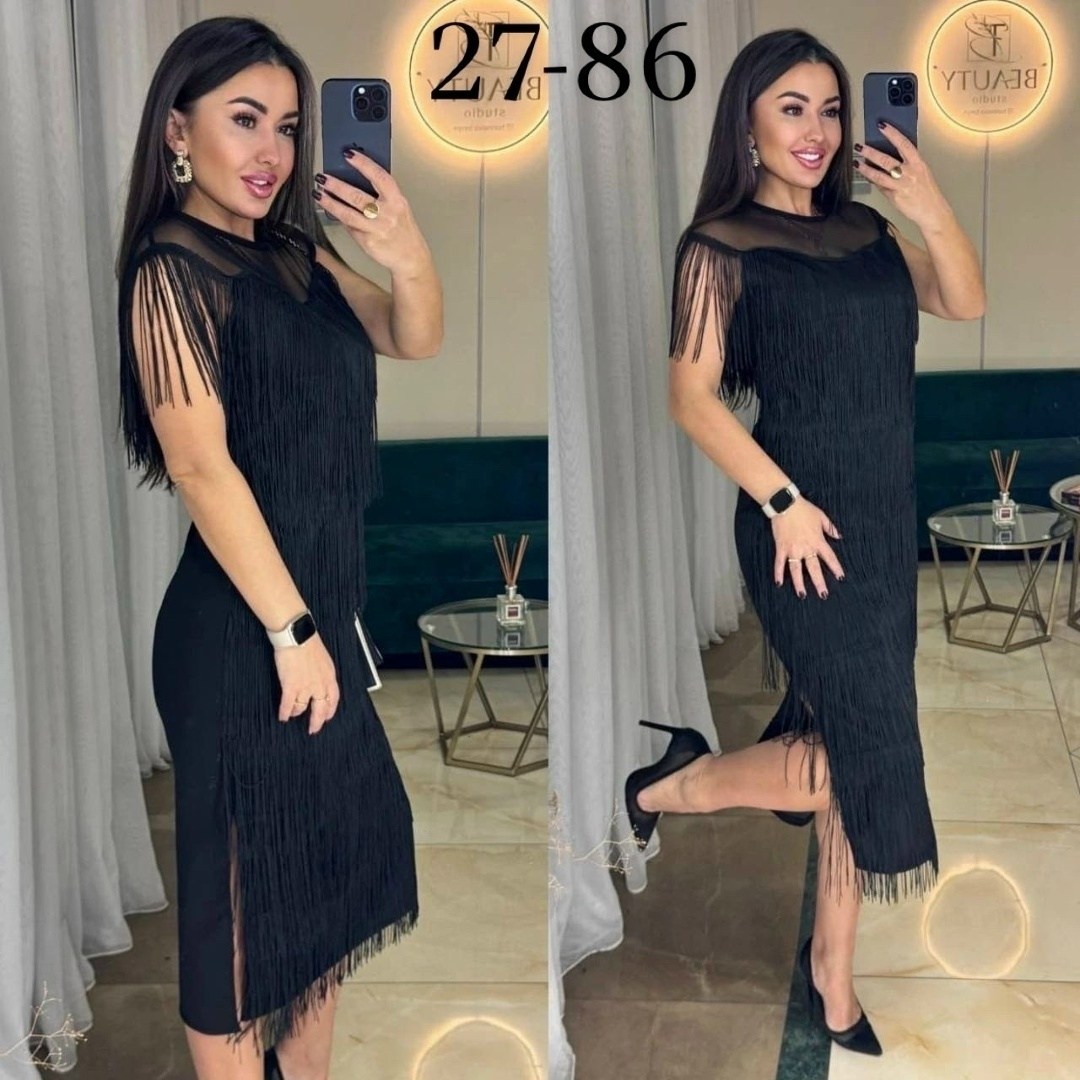 женское платье с бахромой,платье женской,платье с бахромой для полных,вечерние платья с бахромой,бахрома для платья