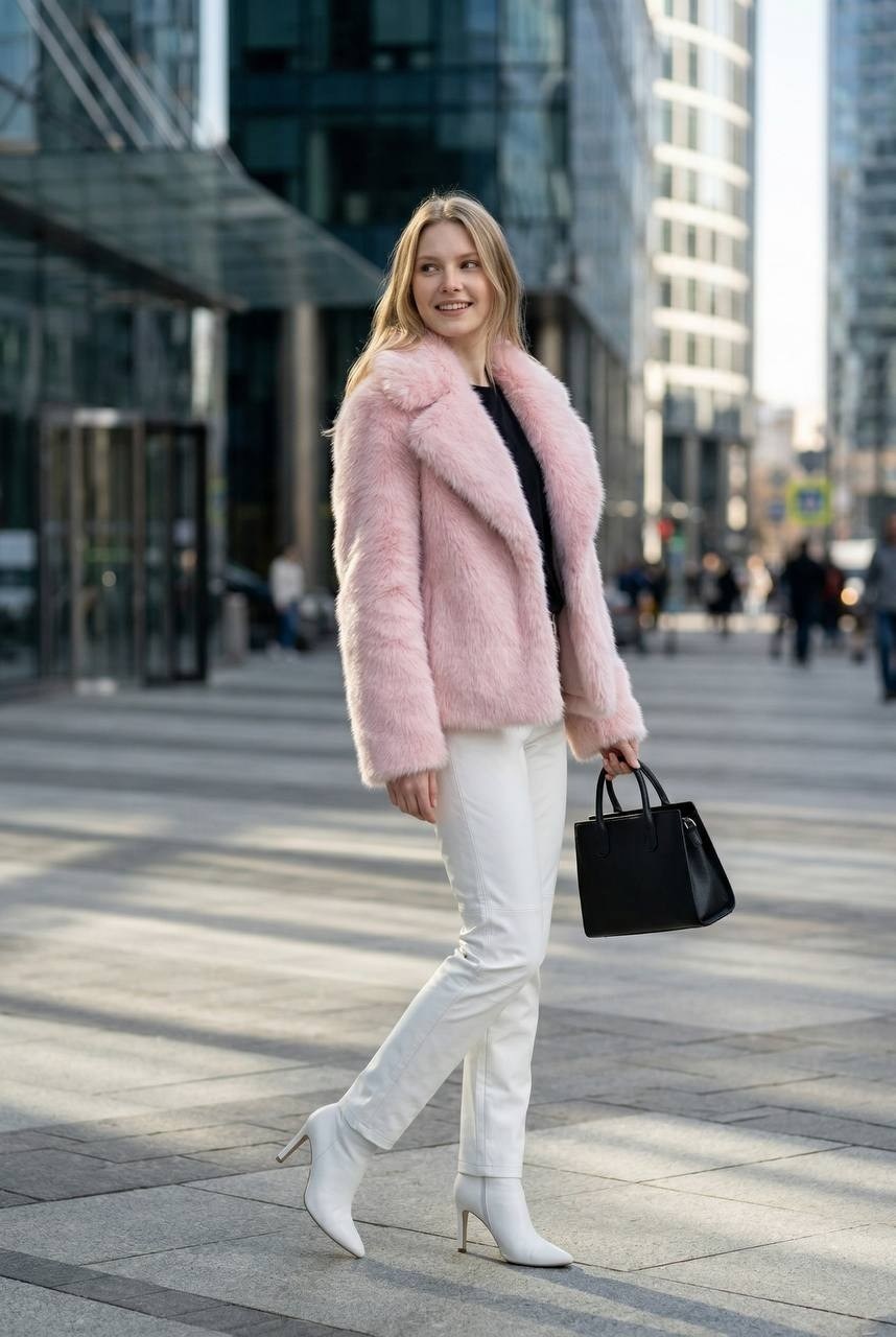 шубка из искусственного меха,розовая шуба,мода модная,ярко розовая шуба