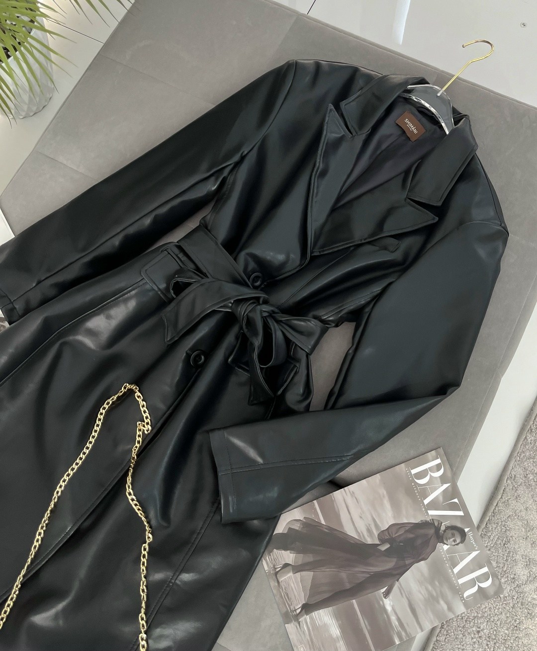 тренч плащ кожаный длинный simile instyle 332809250,тренч плащ кожаный длинный simile instyle,кожаный тренч,тренч плащ кожаный,кожаный плащ женский