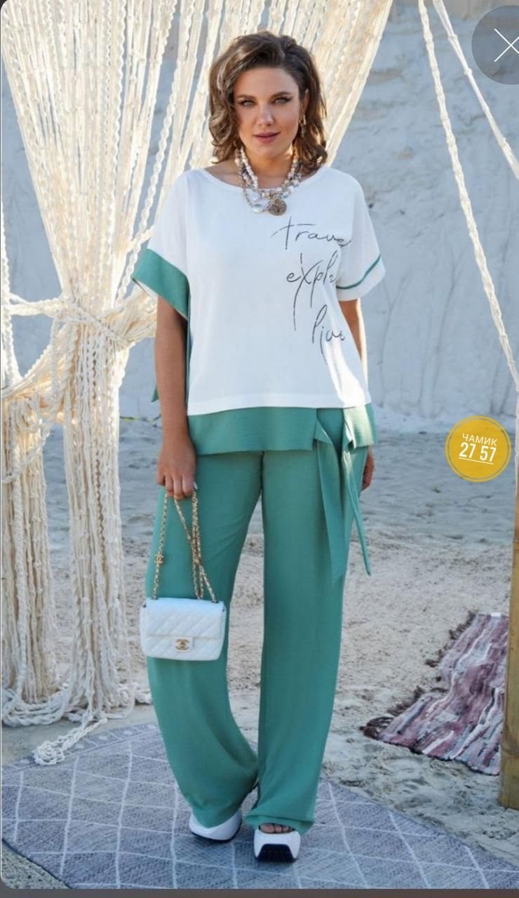 летние костюмы женские,летний брючный костюм,летние костюмы,брючный комплект,свободный брючный костюм