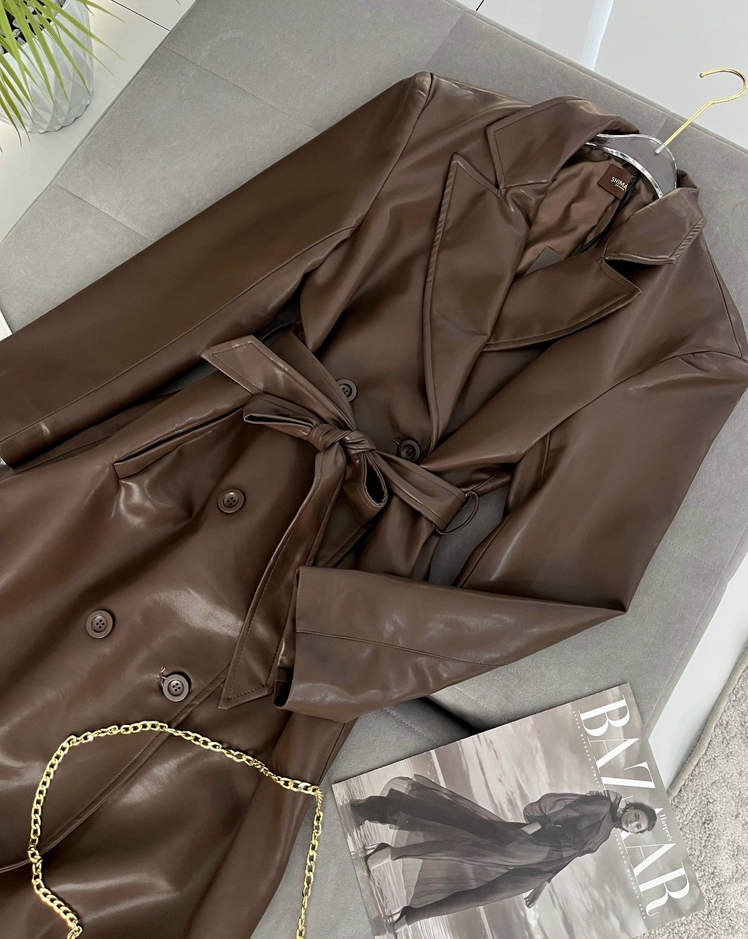 тренч плащ кожаный длинный simile instyle 332809250,тренч плащ кожаный длинный simile instyle,кожаный тренч,тренч плащ кожаный,кожаный плащ женский