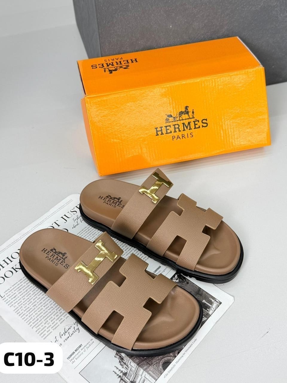 босоножки hermes,,женские шлепанцы,шлепанцы hermes,шлепки хермес оран