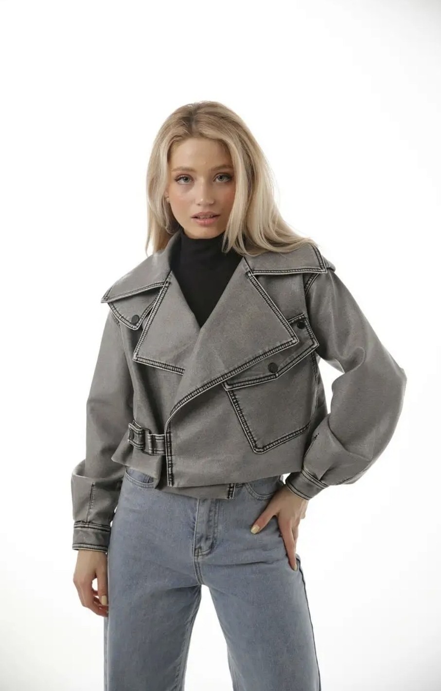 косуха винтажная куртка кожаная oversize серая monyken,косуха винтажная куртка кожаная oversize серая mony,косуха серая винтажная куртка кожаная оверсайз aftfbasic,косуха кожаная женская куртка оверса