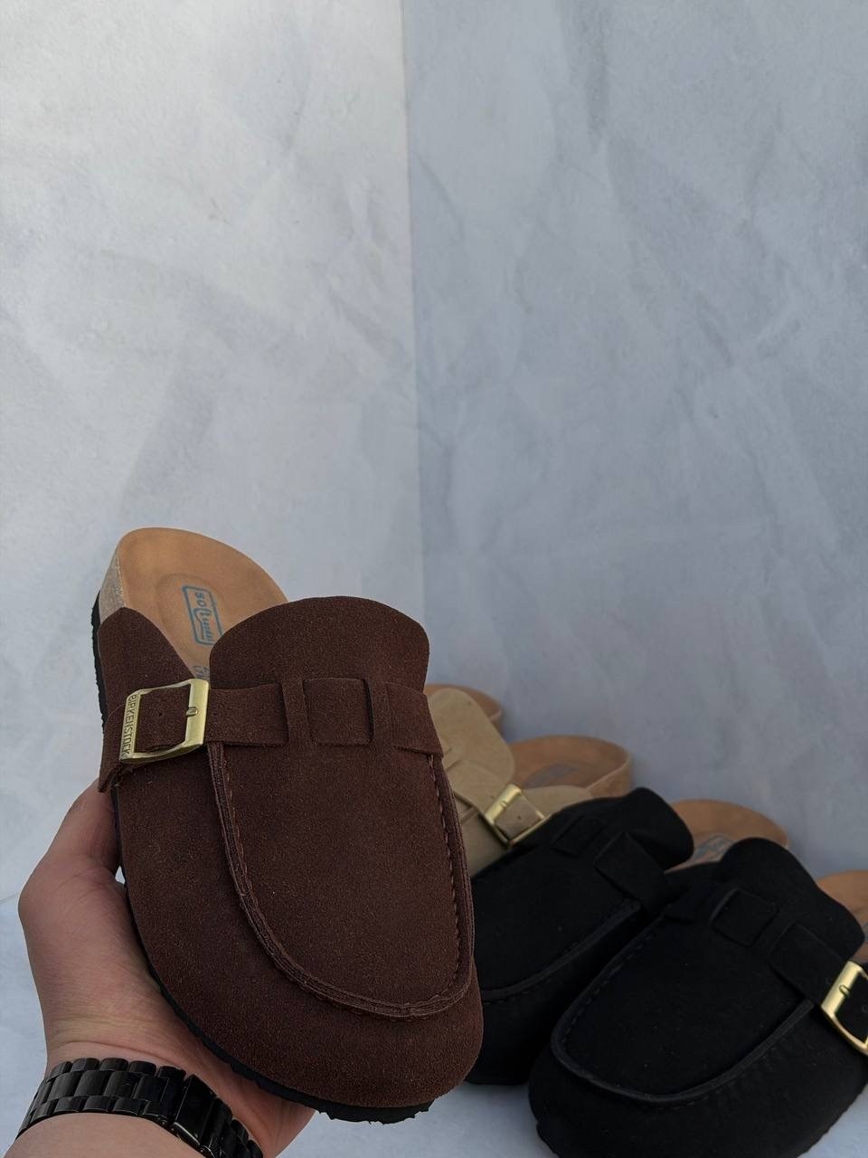 ,модные шлепанцы, женская,мюли замшевые,замшевые тапочки