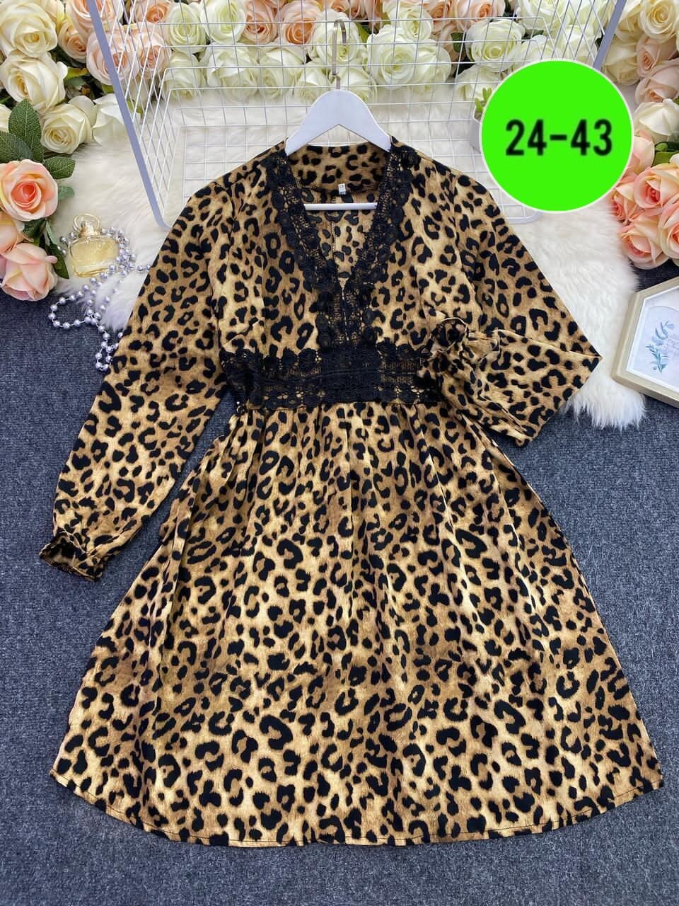 платье женское леопардовое,платье с леопардовым принтом,платье женская,леопардовое платье,shein frenchy женское повседневное платье с леопардовым принтом и оборками по подолу