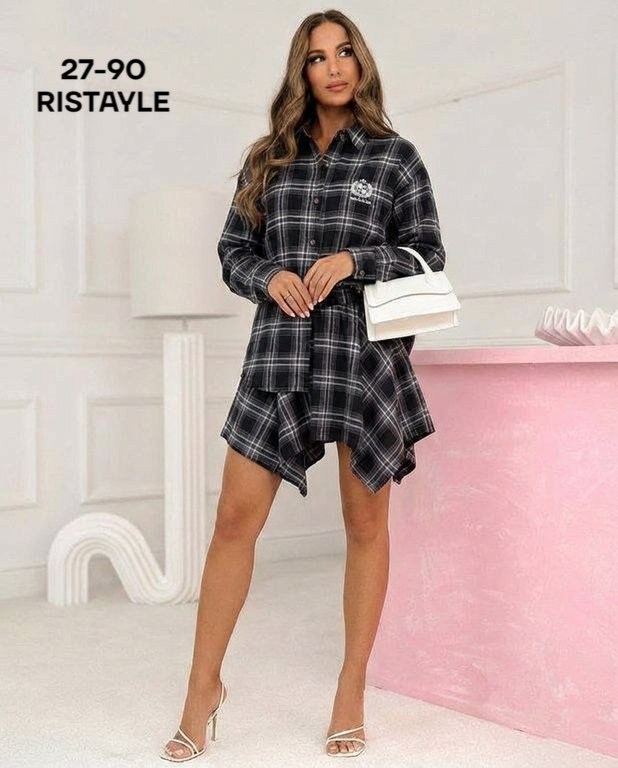 платье рубашка в клетку,мини платье в клетку,женское платье в клетку,трендовое женское платье в клетку,теплое платье рубашка в клетку