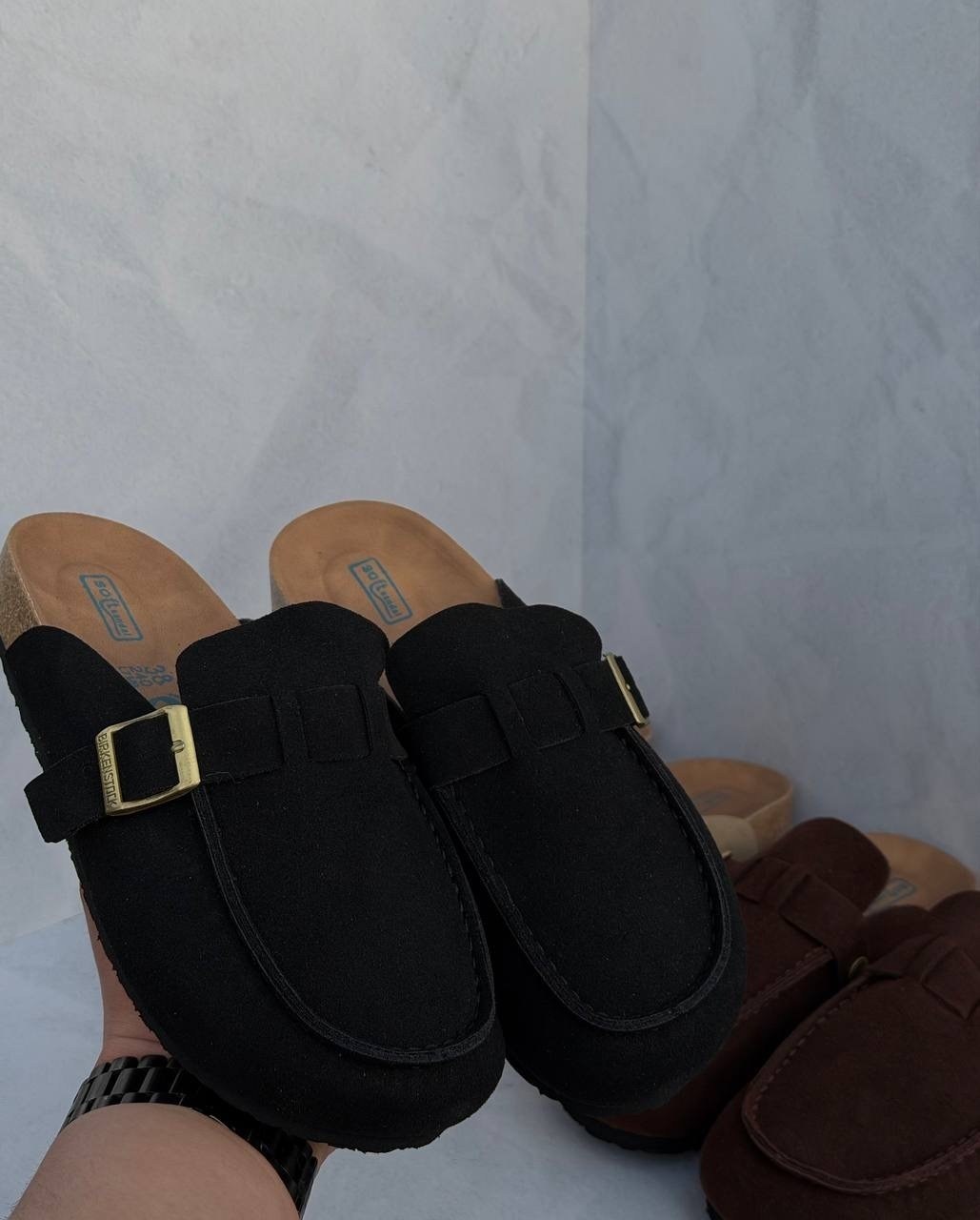 ,модные шлепанцы, женская,мюли замшевые,замшевые тапочки