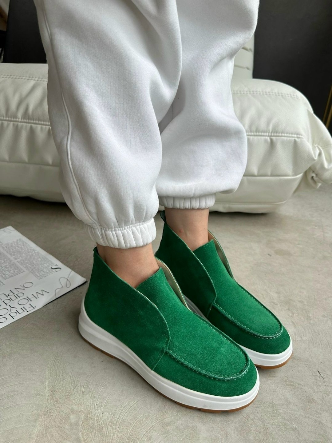 ,зелёная замшевая женская ,зелёные замшевые женские лоферы, женская,зеленые замшевые ботинки