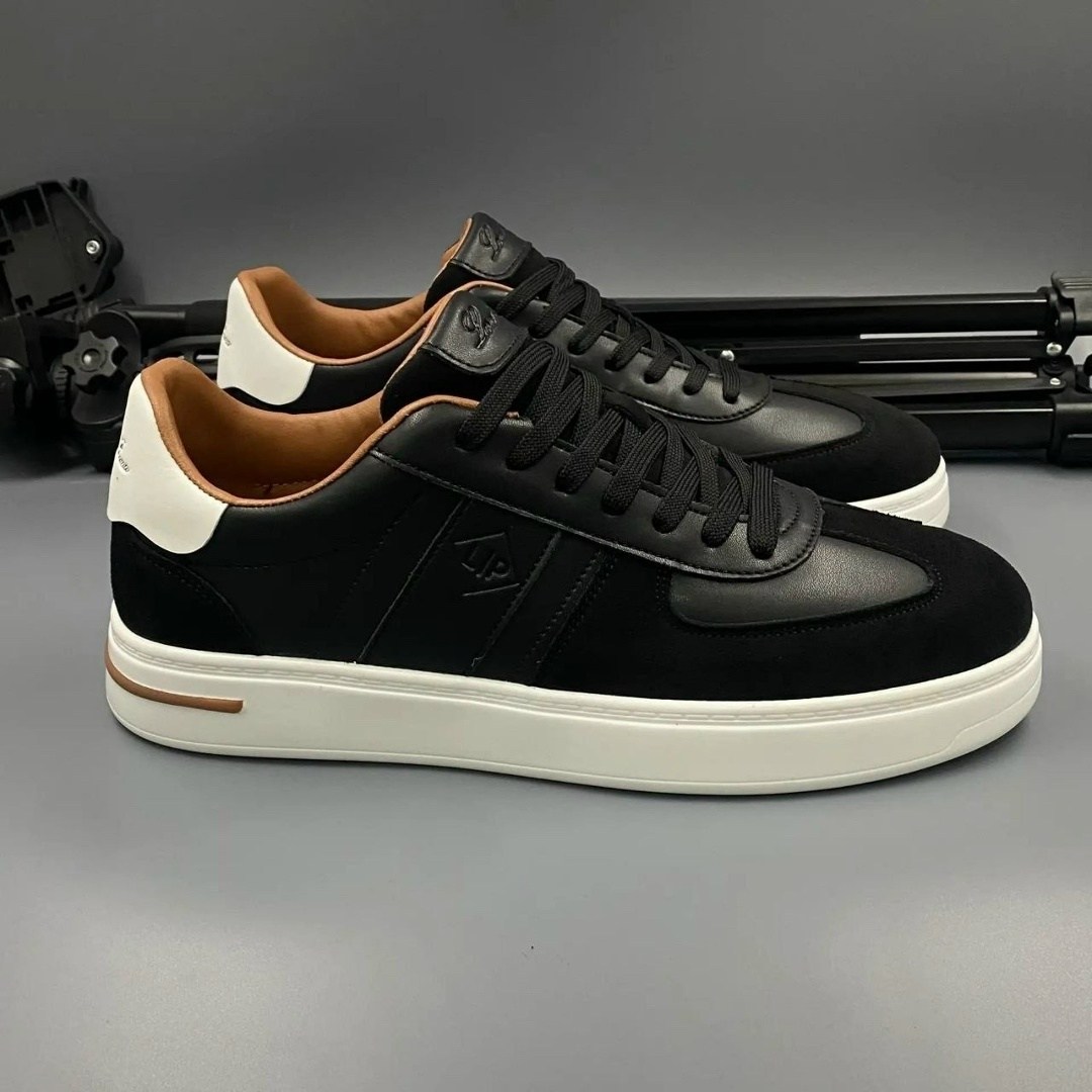мужские кеды,кроссовки beverly hills sneakers black monogram with caramel top louis vuitton,кроссовка мужской,,мужские кожаные кеды