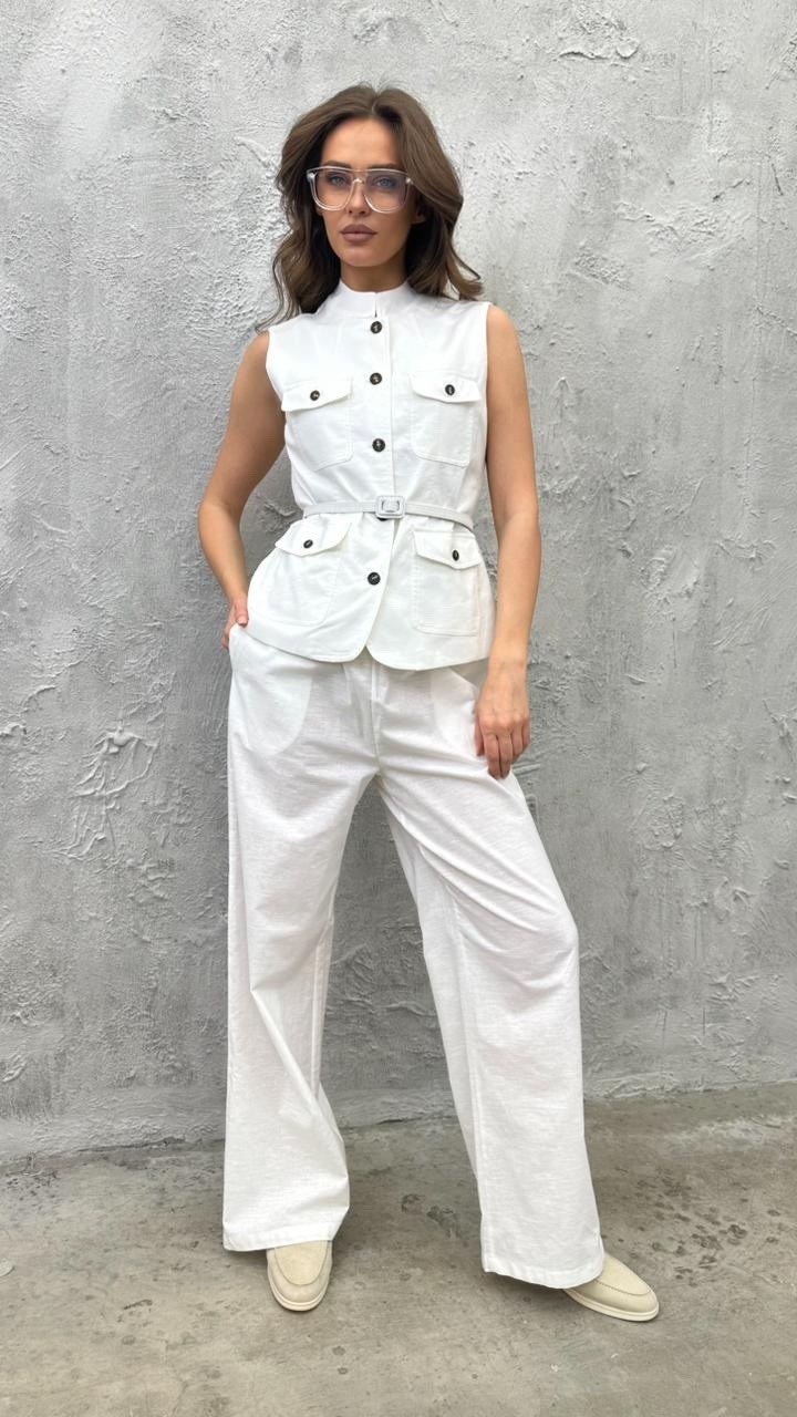 жилетка женская,жилет льняной,жилет из льна,белый жилет,жилет