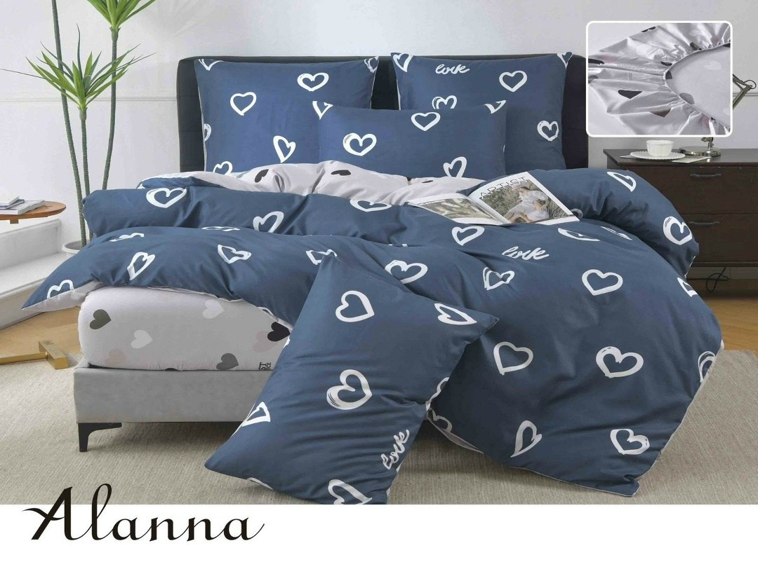 комплект постельного белья alanna,комплект постельного белья евро alanna,комплект постельного белья,комплект постельное белье евро сатин,комплект постельного белья alanna двуспальный