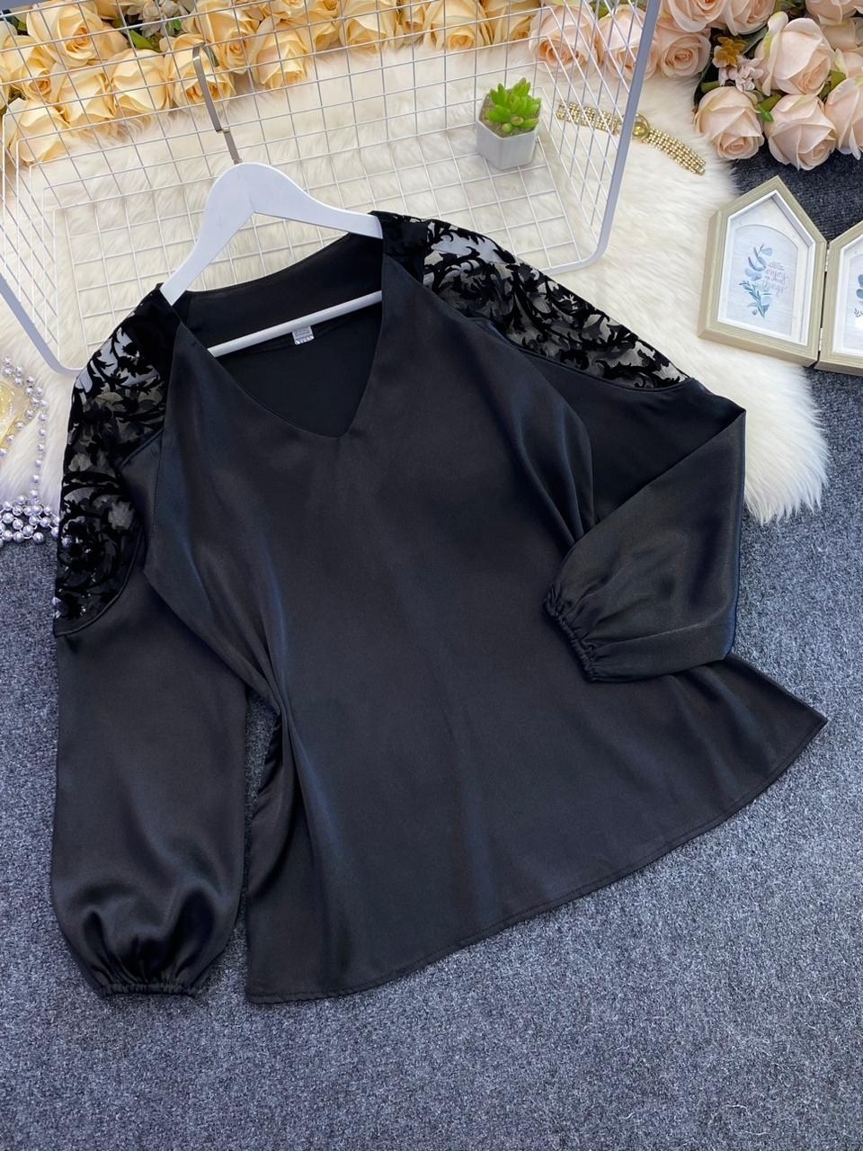 блузка ткань атласный,блузка женская,модные блузы,элегантная блузка,кружевная блузка