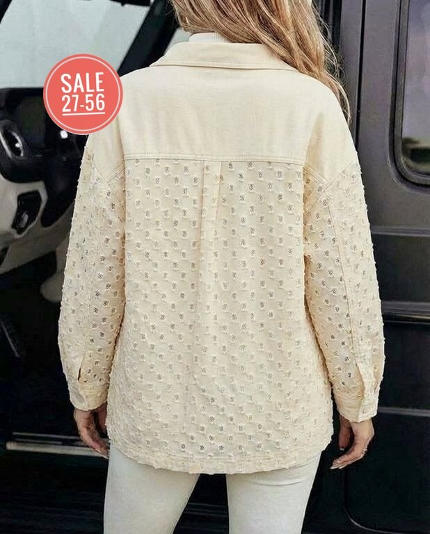 рубашка женская в горошек с отложным воротником и длинными рукавами,женская рубашка с длинными рукавами в горошек,женская блузка в мелкий горошек,женская блузка с принтом в горошек,повседневная шифоно