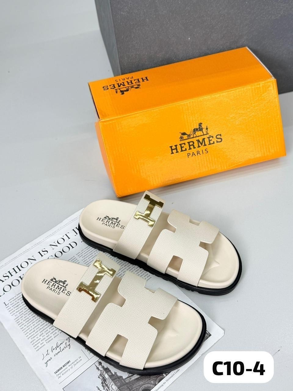 босоножки hermes,,женские шлепанцы,шлепанцы hermes,шлепки хермес оран