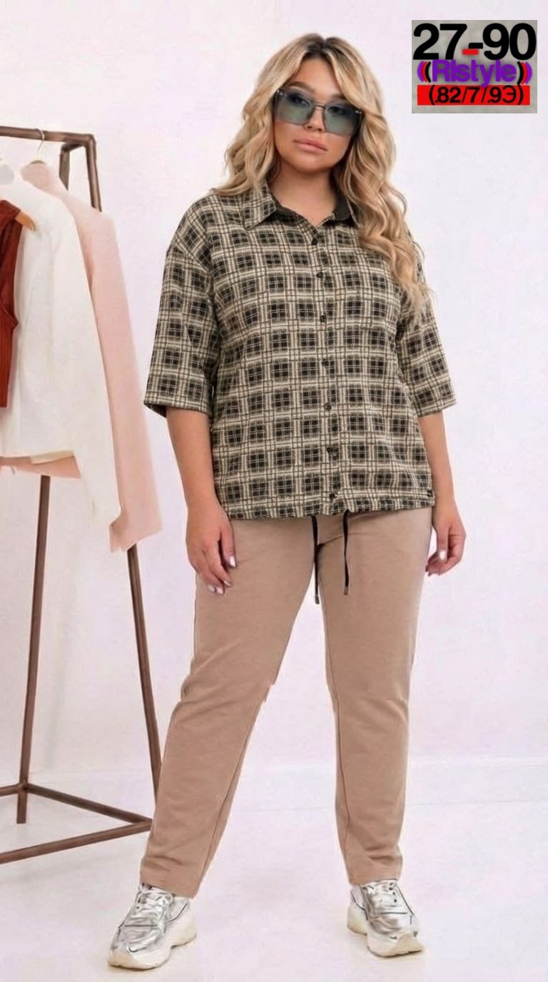 костюм женский,женские костюмы больших размеров,костюм с брюками,трикотажный костюм,костюм женский двойка с рубашкой