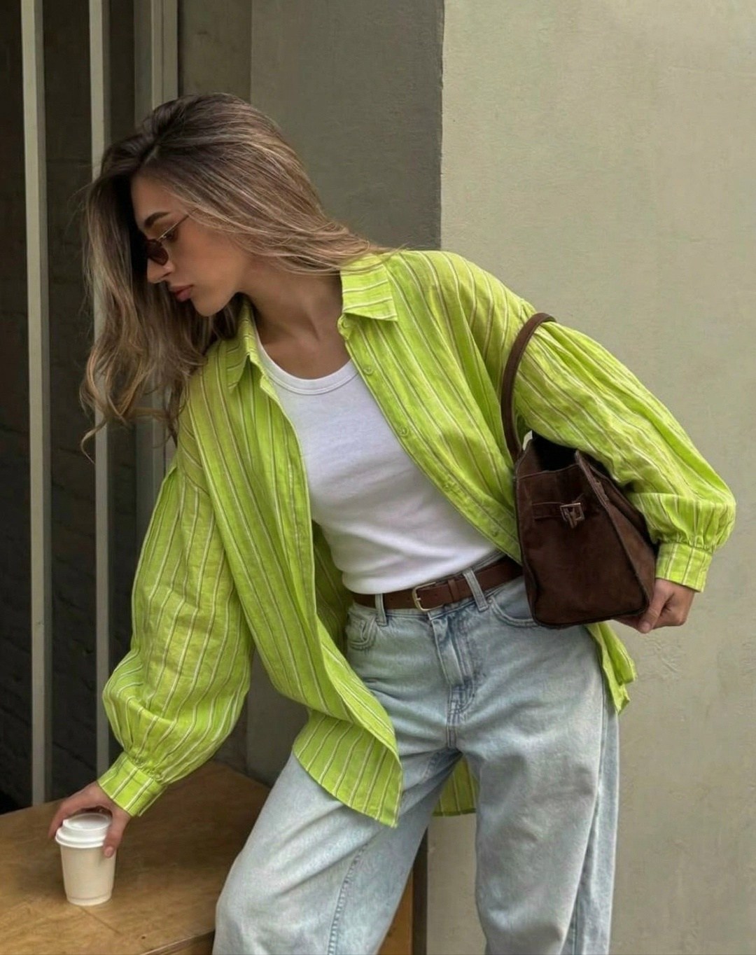 рубашка оверсайз в полоску,рубашка оверсайз в полоску trendy truth,мода стиль,мода модная