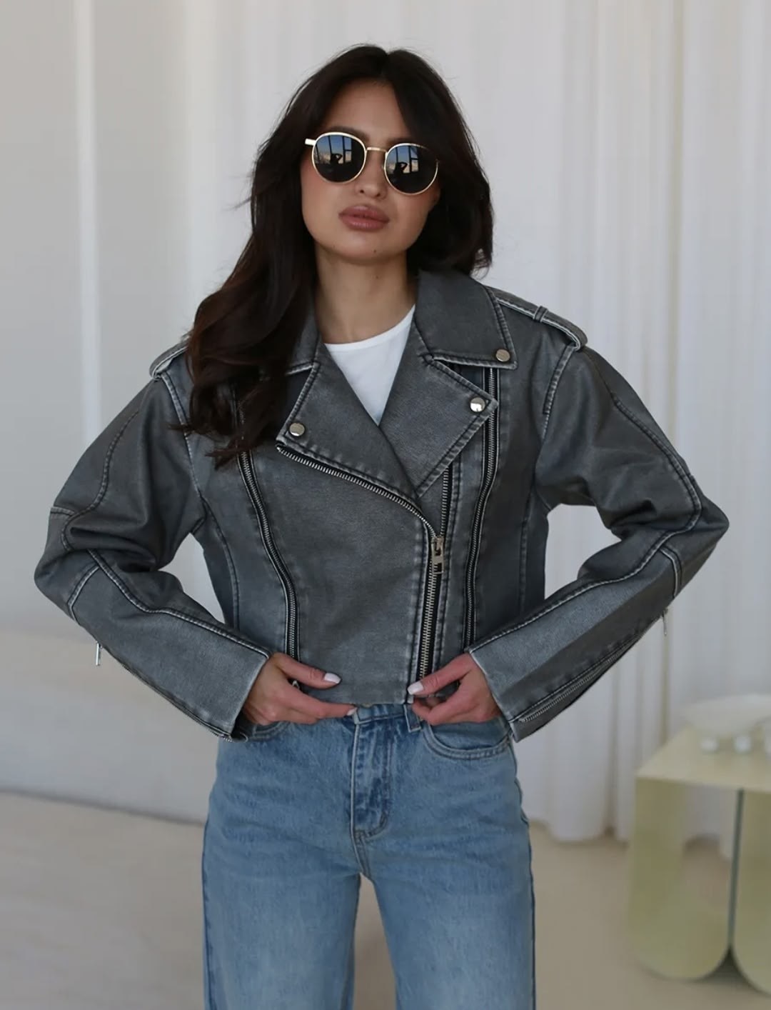 косуха винтажная оверсайз кожаная куртка серая,косуха винтажная,косуха винтажная кожаная куртка серая оверсайз mony,косуха винтажная куртка кожаная oversize серая monyken,кожаная куртка