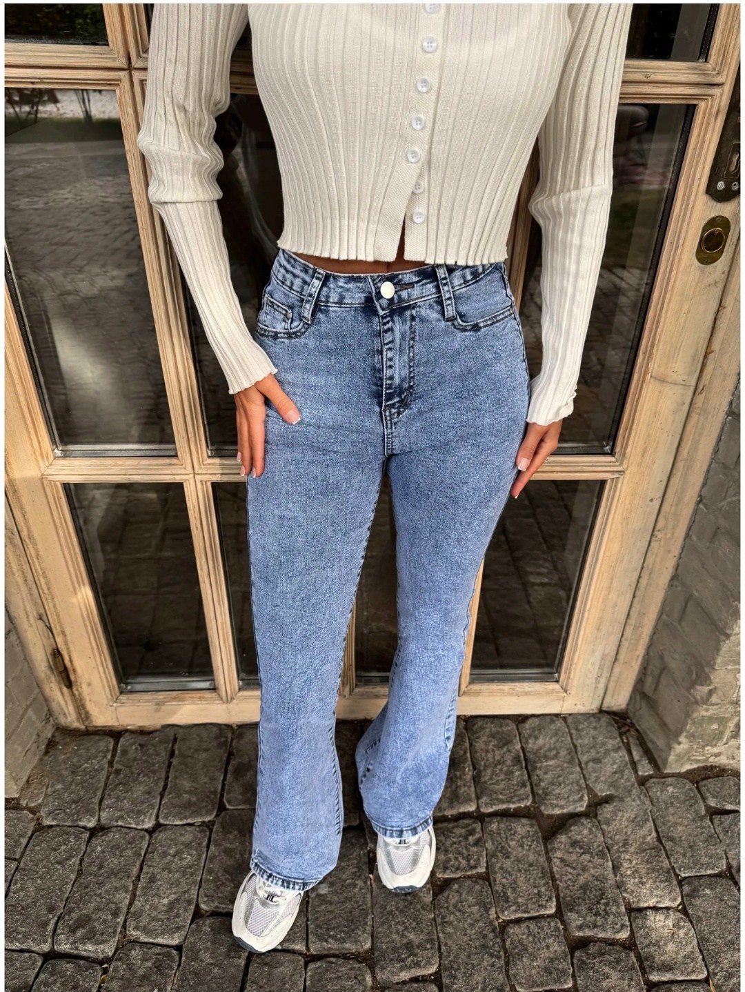 джинсы клеш с высокой посадкой glanada,джинсы клеш женские,джинсы клеш,джинсы женские,джинсы женский defaeco голубой клеш