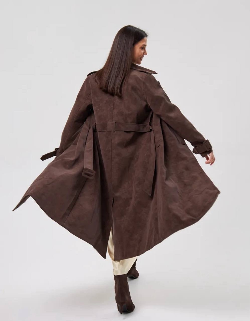 пальто длинное,пальто из искусственной замши,образ с пальто,легкое пальто,тренч пальто