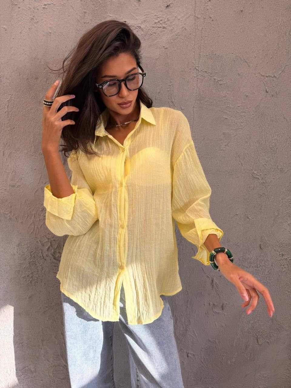 женская рубашка,рубашка,женские блузки и рубашки,рубашка желтая,рубашка оверсайз