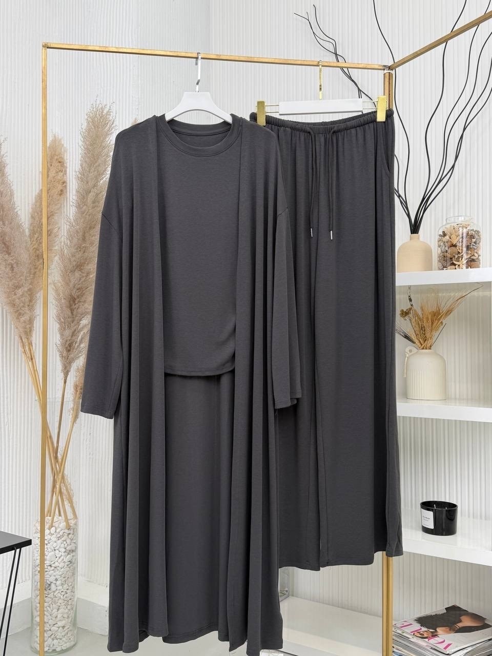 костюм с брюками палаццо,костюм тройка женский,женские костюмы,брючный костюм,костюм тройка с кардиганом