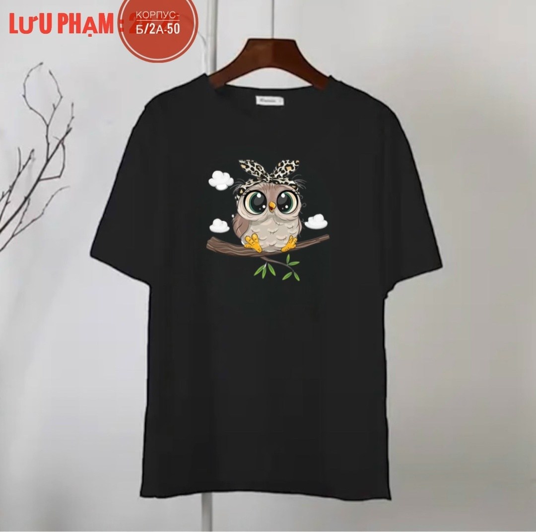 женские футболки с принтом,футболки женская,футболки женские модные,футболка с принтом совы,футболка женская с рисунком