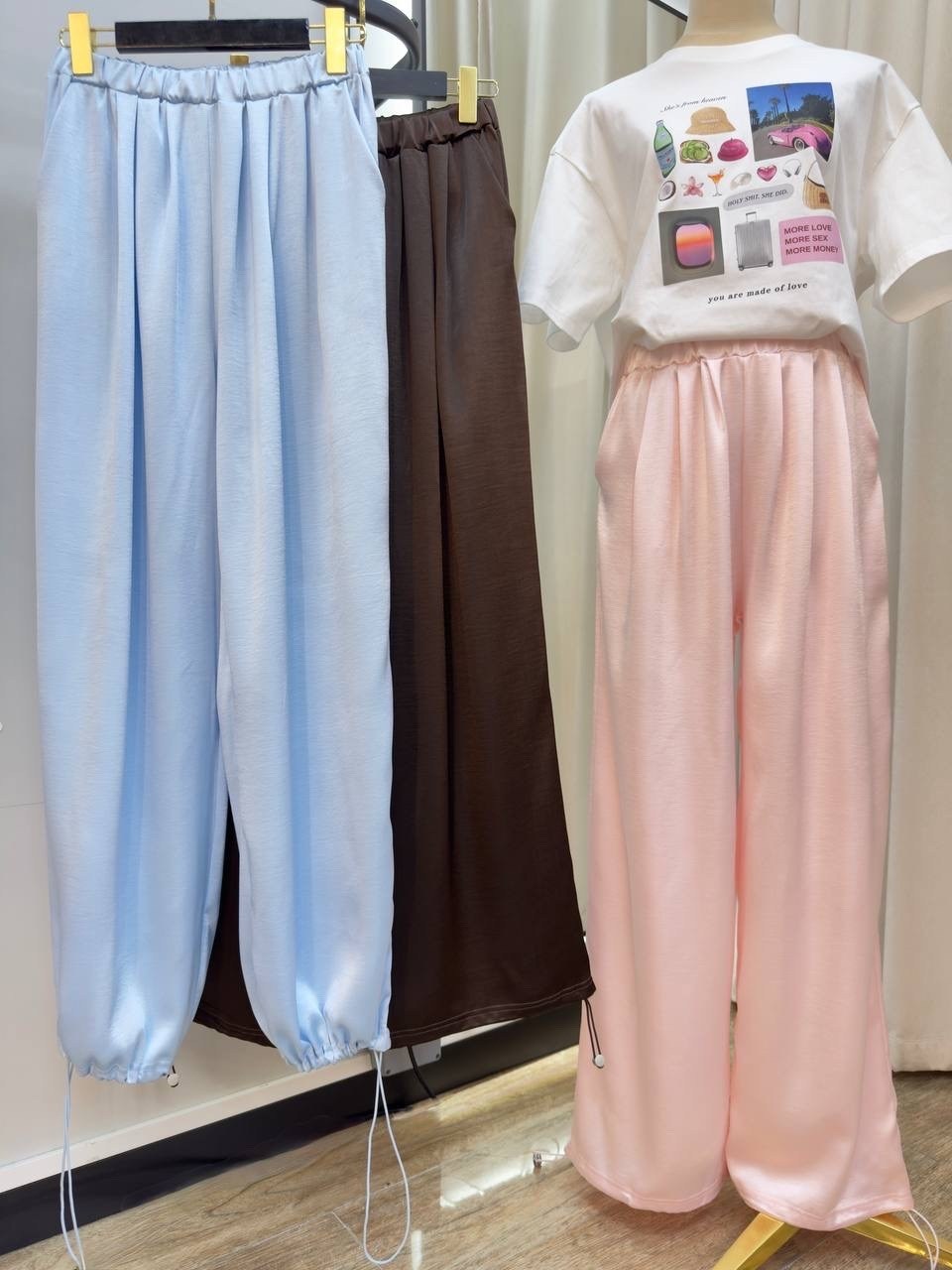 брюки свободные,брюки с широкими штанинами,свободные штаны,широкие брюки,розовые брюки